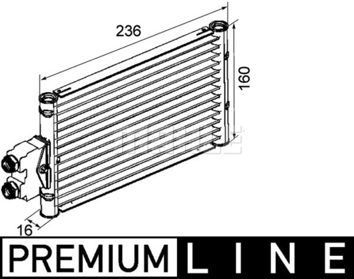 Öljynjäähdytin, autom. vaihteisto MAHLE ORIGINAL CLC 74 000P