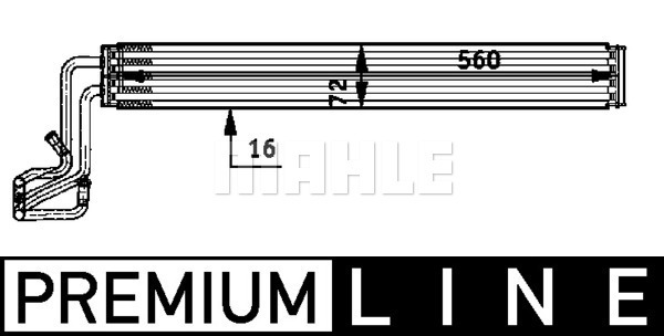Öljynjäähdytin, tehost.ohjaus MAHLE ORIGINAL CLC 50 000P