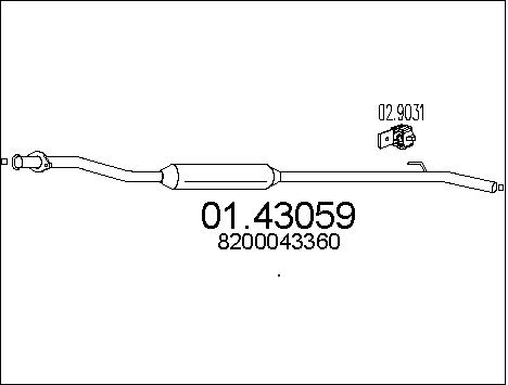 Pakoputki MTS 01.43059