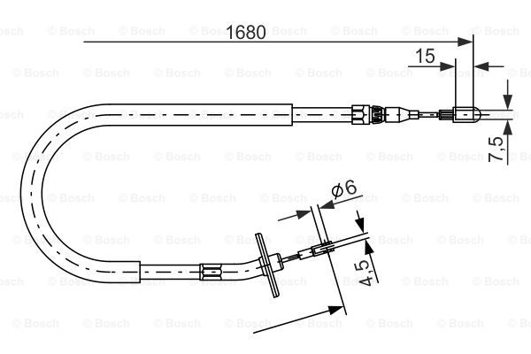Käsijarruvaijeri BOSCH 1 987 477 702