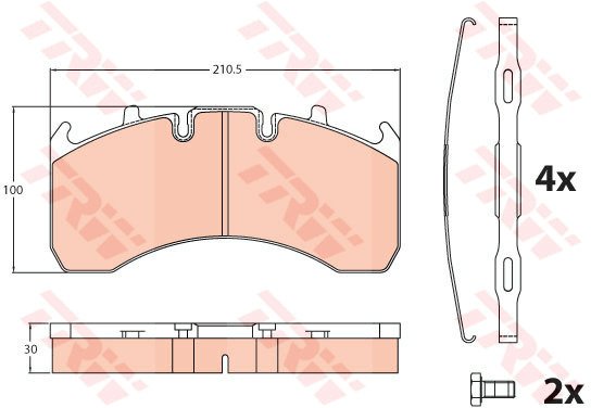Jarrupalasarja, levyjarru TRW GDB5098