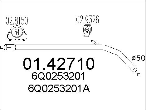 Pakoputki MTS 01.42710