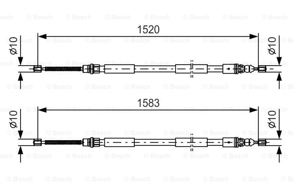 Käsijarruvaijeri BOSCH 1 987 477 616