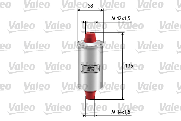 Polttoainesuodatin VALEO 587200
