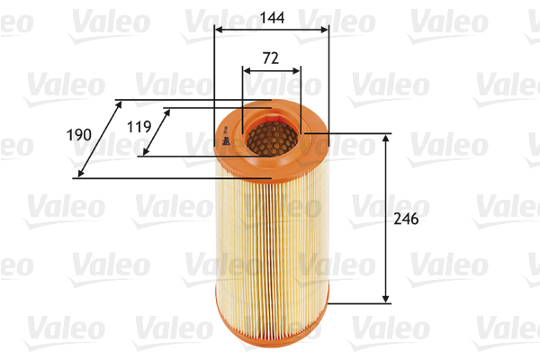 Ilmansuodatin VALEO 585669