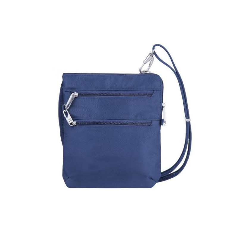 Travelon Anti-Theft Classic Slim Double Zip turvaolkalaukku, violetti