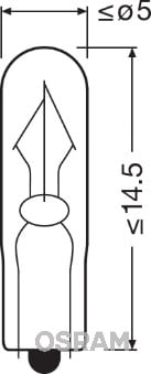 Polttimo, sisävalo OSRAM 2341