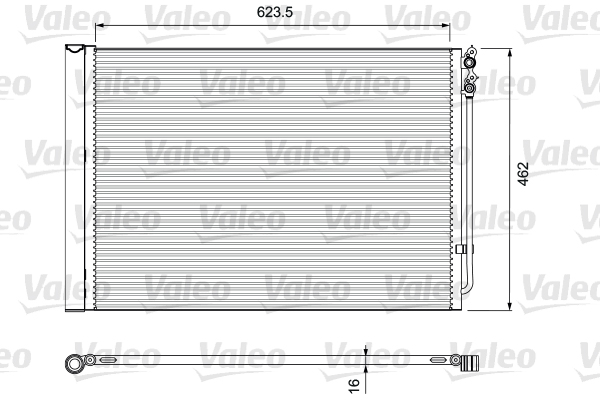 Lauhdutin, ilmastointilaite VALEO 814410