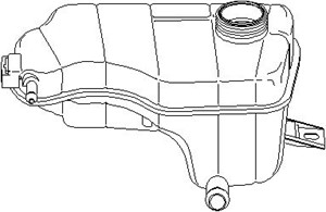 Neste/paisuntasäiliö, jäähdytysneste, FORD FIESTA IV, FIESTA Skåp, 1 003 916, 1 018 018, 1 105 652, 96FB8K218BF, 96FB8K218BG, YS618K218D