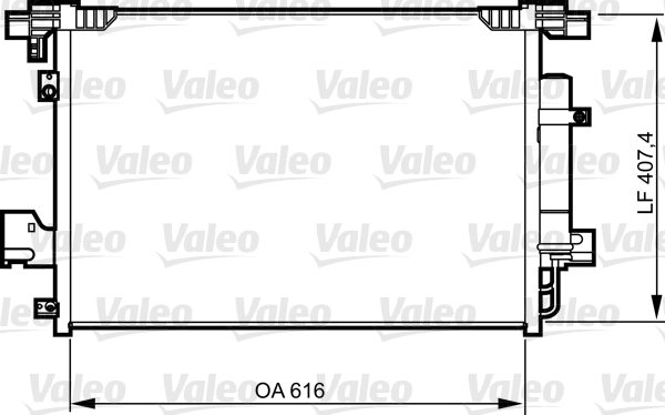 Lauhdutin, ilmastointilaite VALEO 814315