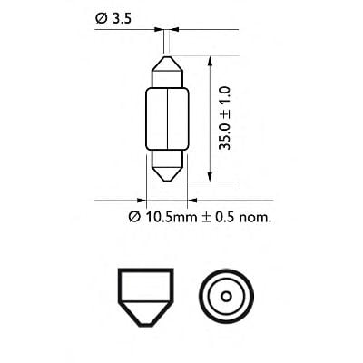 Polttimo, sisävalo PHILIPS 12860LLECOCP