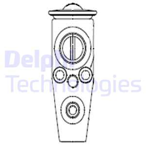 Paisuntaventtiili, ilmastointilaite DELPHI TSP0585120