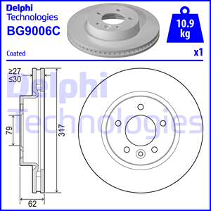 Jarrulevy DELPHI BG9006C