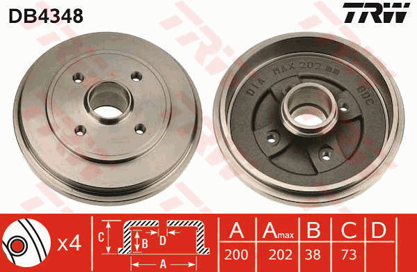 Jarrurumpu TRW DB4348