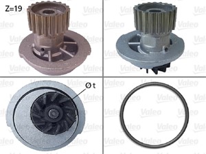 Vesipumppu, CHEVROLET,DAEWOO, 96182871, 96352650, 96872702, 96930074