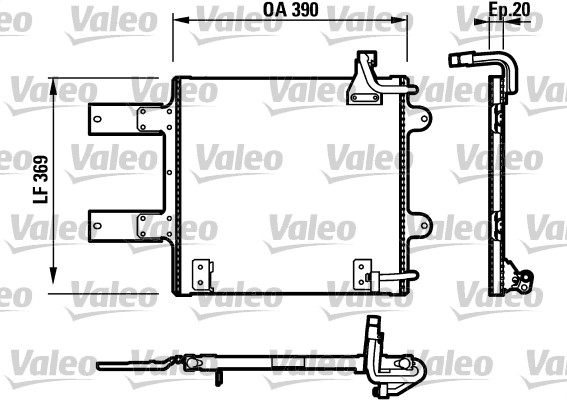 Lauhdutin, ilmastointilaite VALEO 817246