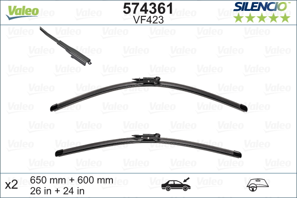 Pyyhkijänsulka VALEO 574361