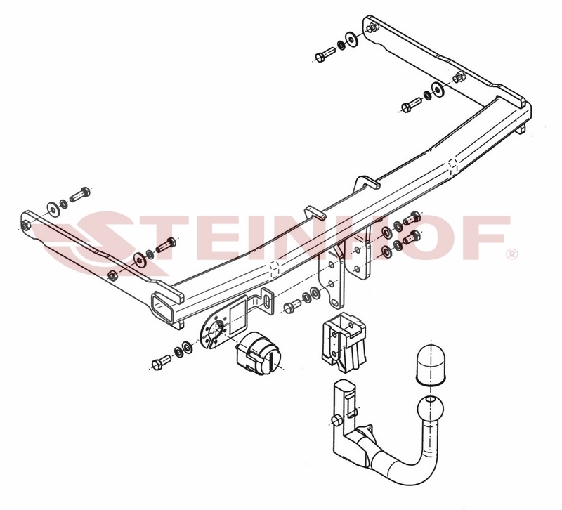 Vetokoukku STEINHOF STA-099 Audi A6, A7 '10-