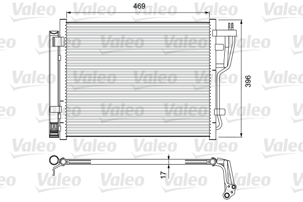 Lauhdutin, ilmastointilaite VALEO 814070