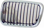 Jäähdyttimen säleikkö, Vasen, BMW 3 [E36], 3 Cabriolet [E36], 3 Compact [E36], 3 Coupé [E36], 3 Touring [E36], 51 13 8 195 151