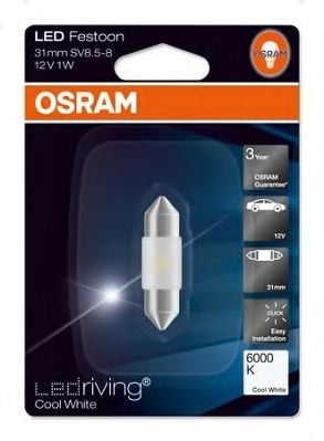Polttimo, sisävalo OSRAM 6431CW