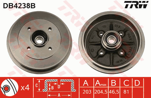 Jarrurumpu TRW DB4238B