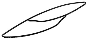 Tiiviste, tuulilasi, BMW 5 [E39], 5 Touring [E39], 51 31 8 159 784, 8 159 784