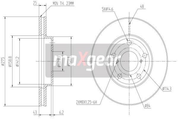 Jarrulevy MAXGEAR 19-0973
