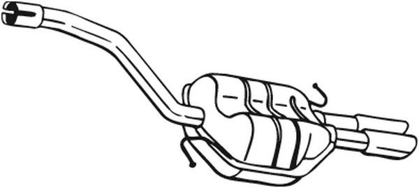 Takaäänenvaimentaja BOSAL 233-155