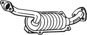 Katalysaattori, Edessä, HONDA CIVIC Hatchback VIII, 18160RSHE00