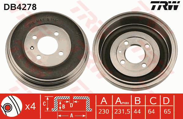 Jarrurumpu TRW DB4278