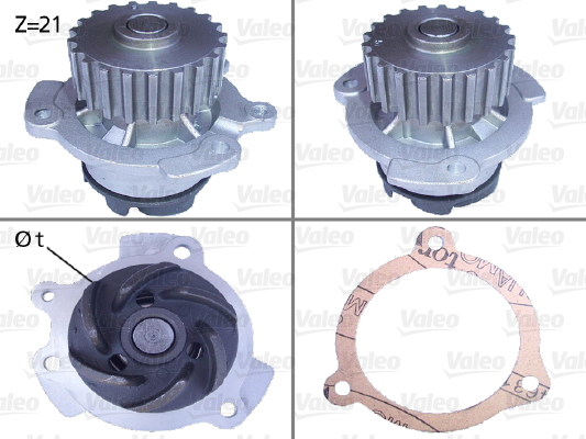 Vesipumppu VALEO 506151