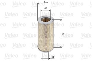 Ilmansuodatin, TOYOTA HIACE / COMMUTER Buss V, HIACE Buss IV, HIACE Skåp IV, HIACE Skåp V, HILUX Pick-up VI, 1780154140, 17801-54140, 17