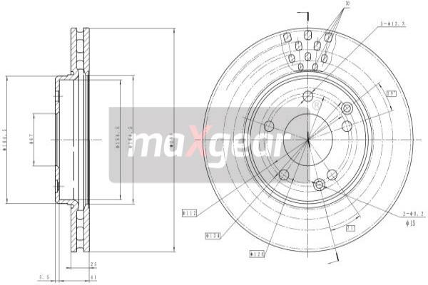 Jarrulevy MAXGEAR 19-0725