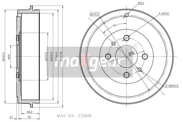 Jarrurumpu MAXGEAR 19-1064