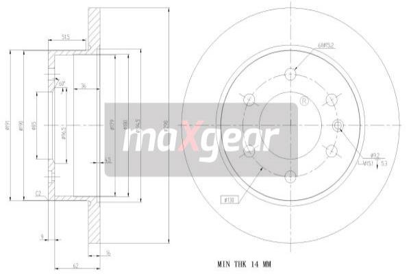 Jarrulevy MAXGEAR 19-1235