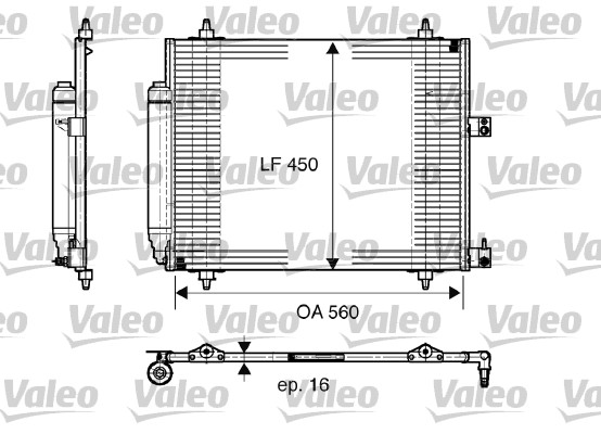 Lauhdutin, ilmastointilaite VALEO 817579