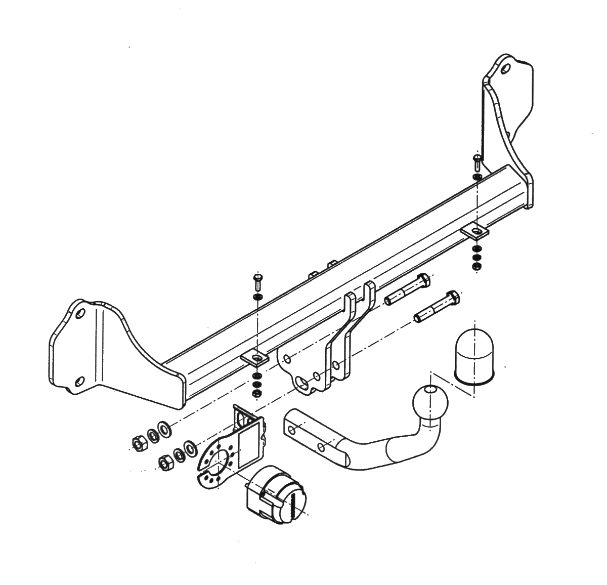 Vetokoukku STEINHOF STB-043 BMW 3 F30, F31