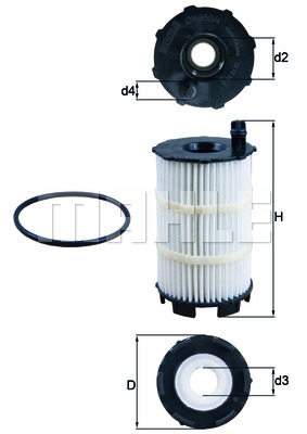 Öljynsuodatin KNECHT OX 350/4D