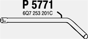 Pakoputki, Takana, SKODA ROOMSTER, ROOMSTER Praktik, SUPERB II, 6Q7253201B, 6Q7253201C