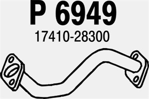 Pakoputki, Edessä, TOYOTA AVENSIS VERSO, 17410-28300