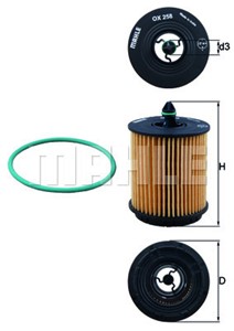 Öljynsuodatin, ALFA ROMEO,CADILLAC,CHEVROLET,FIAT,OPEL,SAAB,VAUXHALL, 0650315, 09194746, 12575810, 12579143, 12580254, 12605565, 1260556
