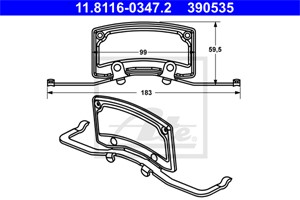 Jousi, jarrusatula, Etuakseli, AUDI A6, A6 Avant, A8, VW PHAETON, 4E0 615 269 B, 4E0 615 269