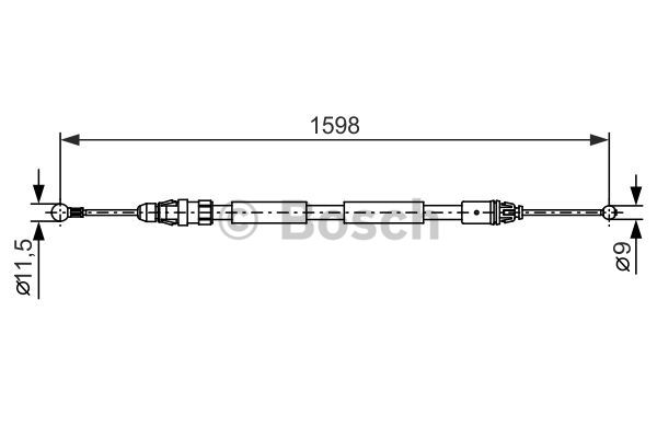 Käsijarruvaijeri BOSCH 1 987 482 388