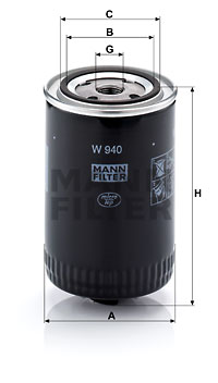 Öljynsuodatin MANN-FILTER W 940