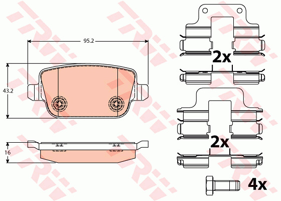 Jarrupalasarja, levyjarru TRW GDB1709