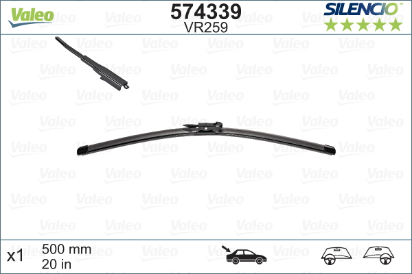 Pyyhkijänsulka VALEO 574339