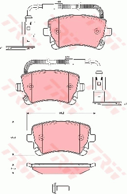 Jarrupalasarja, levyjarru TRW GDB1508