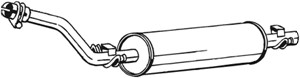 Takaäänenvaimentaja, MERCEDES-BENZ /8 [W114, W115], /8 Coupé [W114], 1144900515, 1144902921, 1154900715, 1154902521