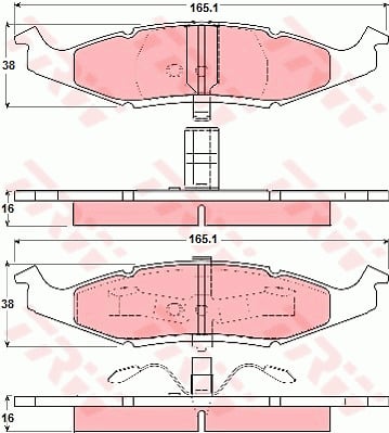 Jarrupalasarja, levyjarru TRW GDB4006